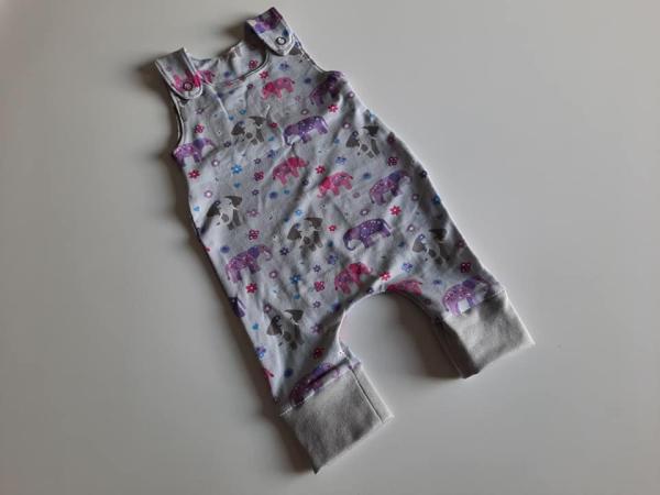 Strampler Elefanten Grau